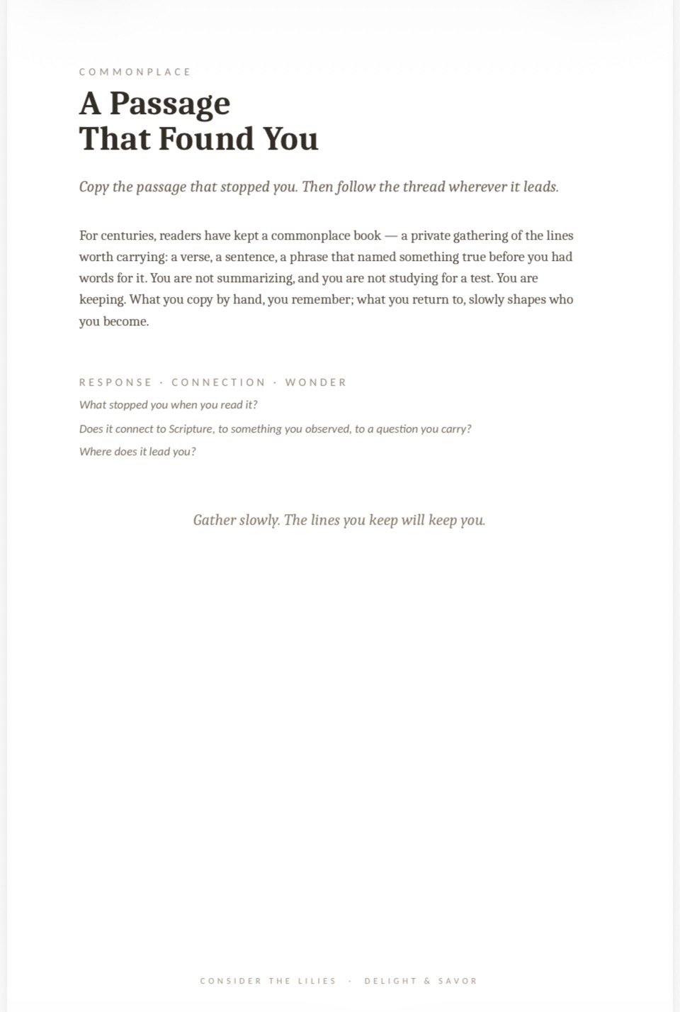 A Find · Follow · Frame page